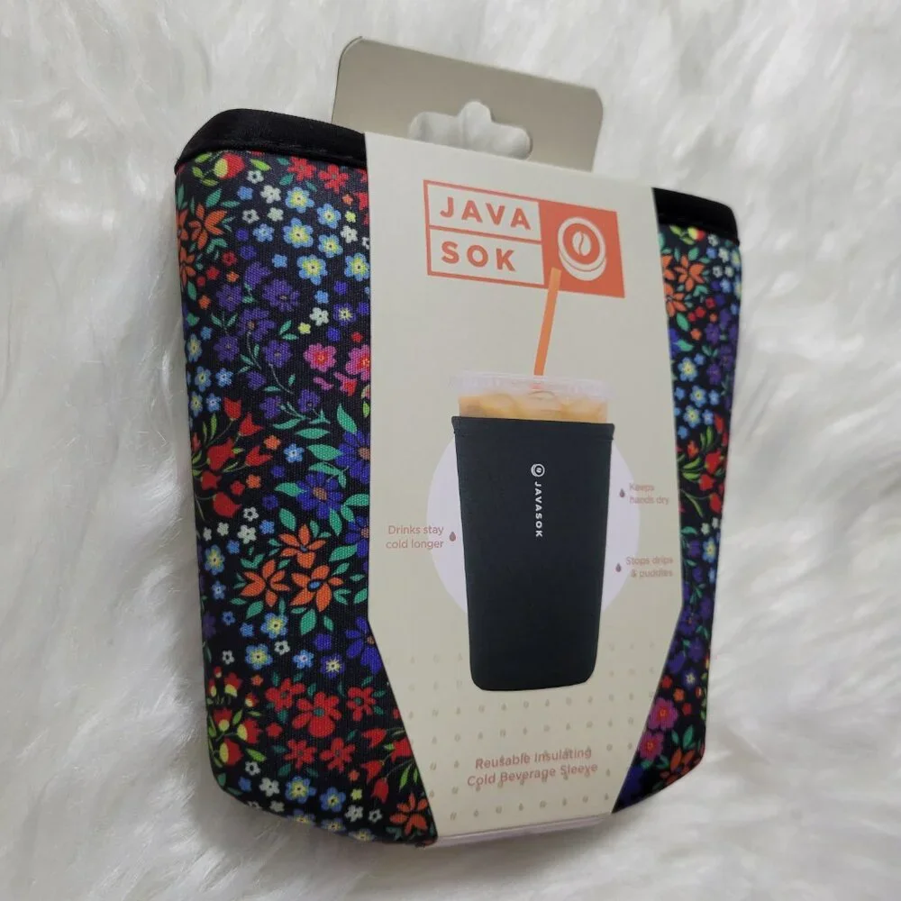 Java Sok Floral Drink Sleeve